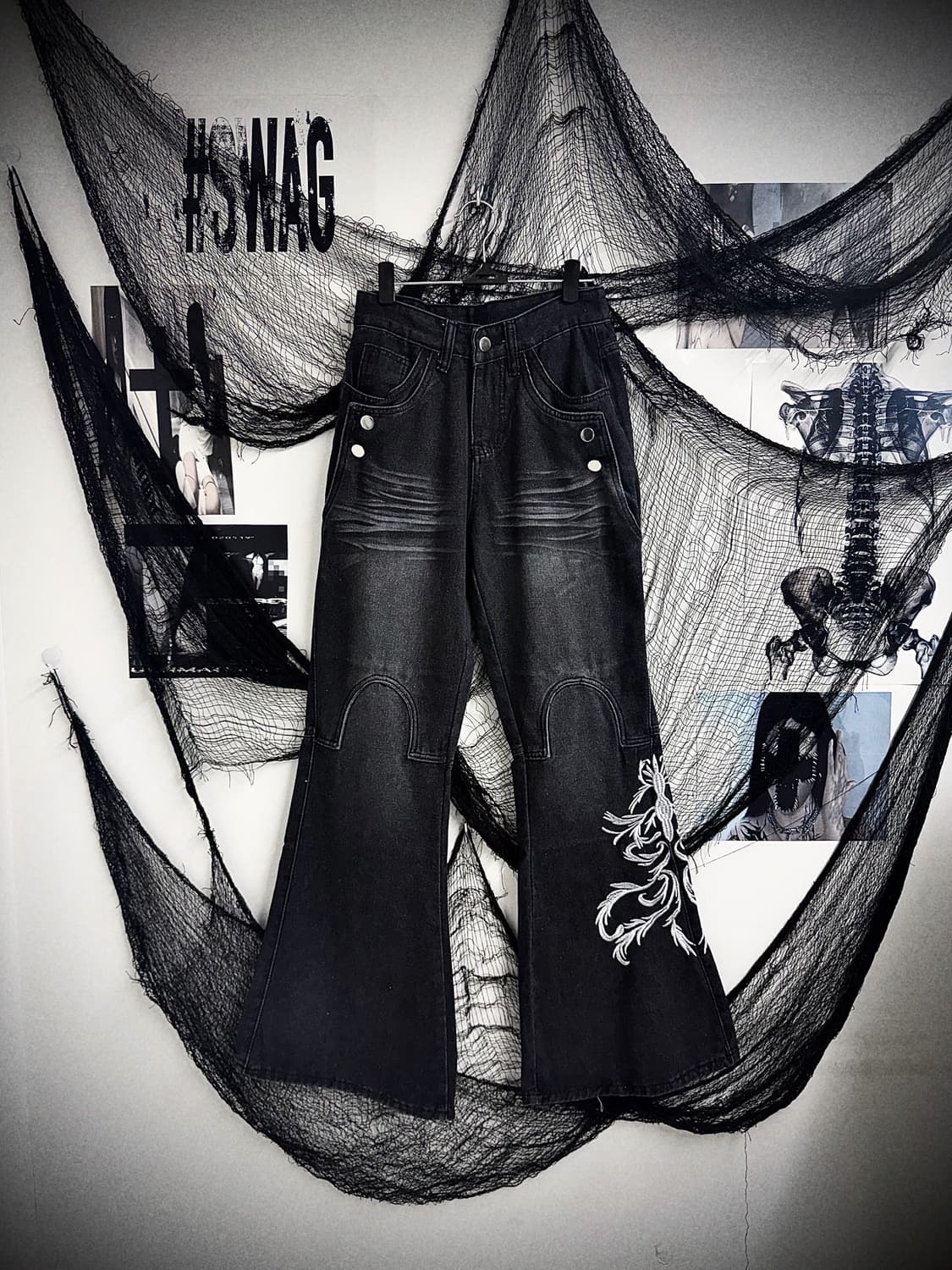 00s embriodery bootscut jeans 상품이미지1