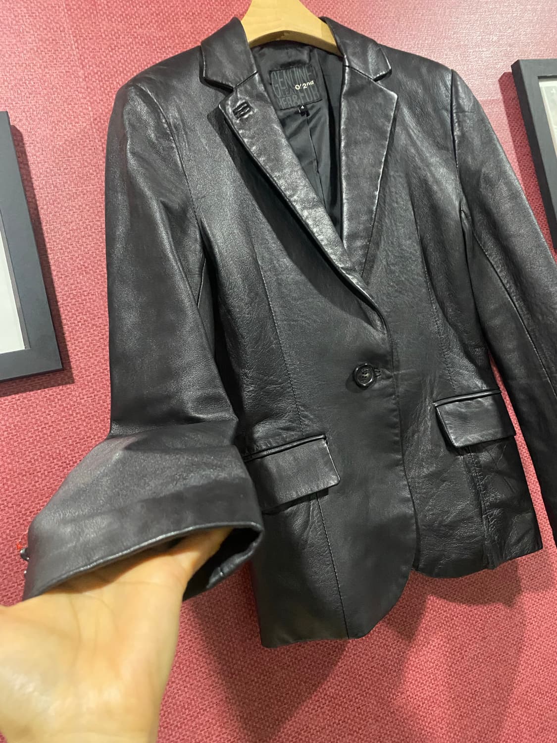 O'2nd 블랙 가죽 자켓4 상품이미지5