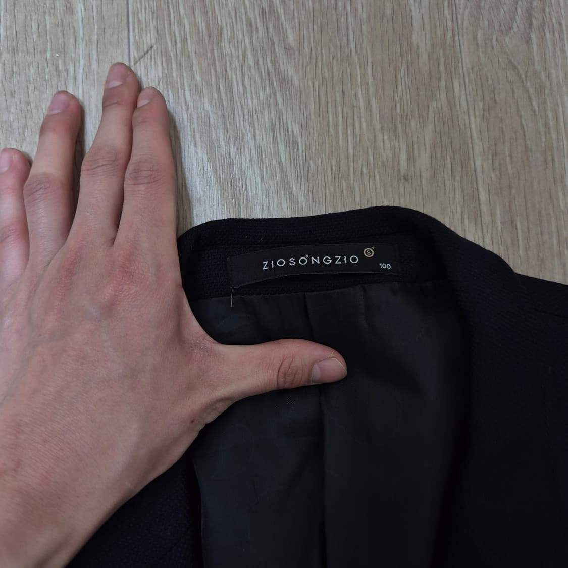 지오송지오 모직 라이크라 싱글 블레이저 정장자켓 L(100) 상품이미지4