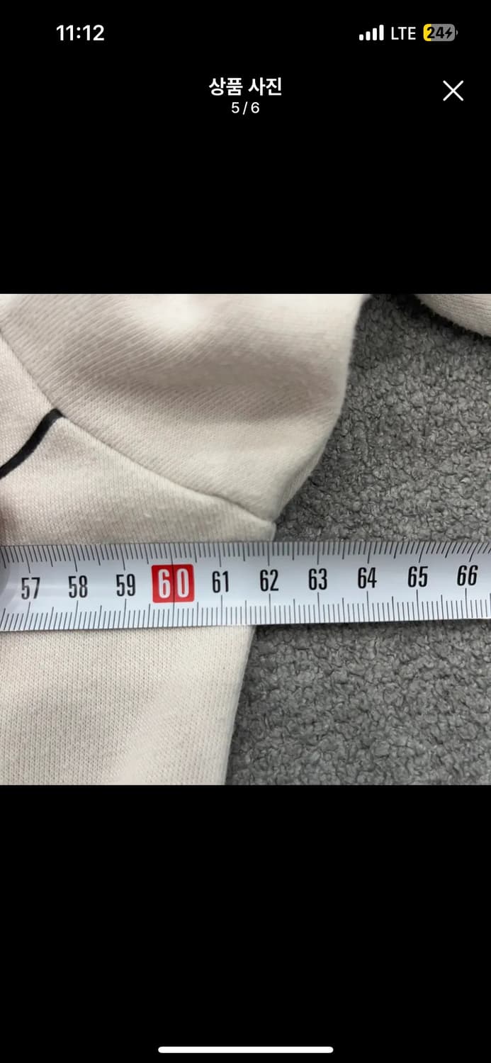 M 아디다스 빅 로고 맨투맨 아이보리 상품이미지5