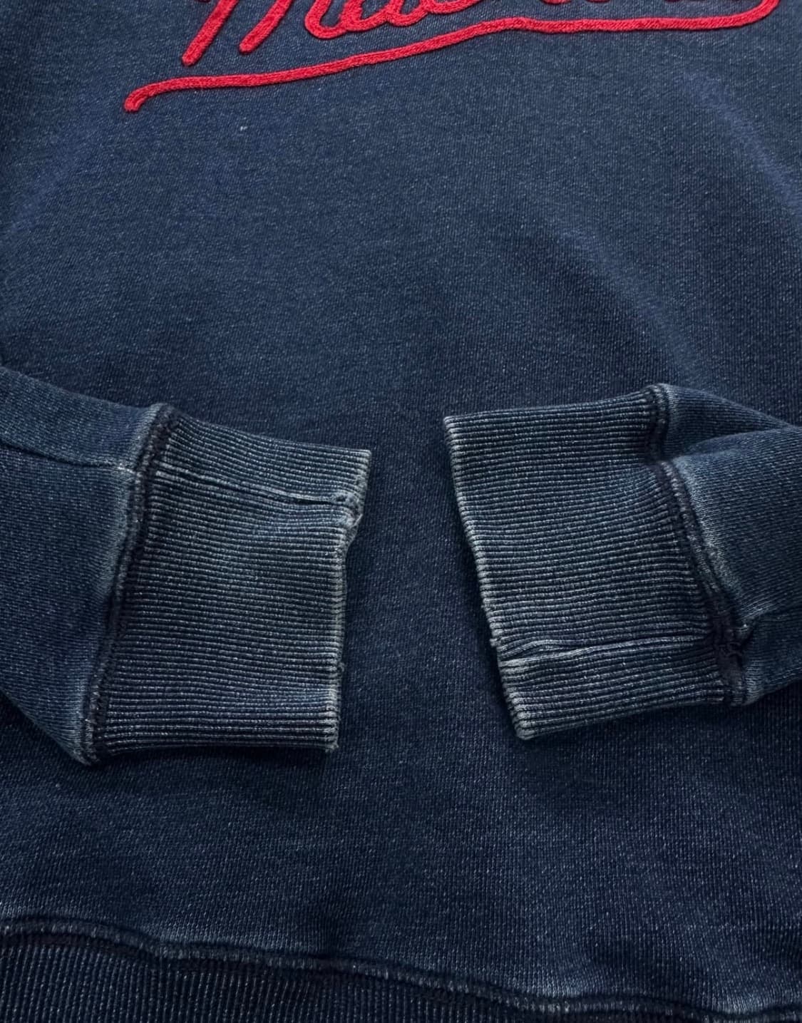 데우스 엑스마키나 레터링자수 코튼스타디움자켓 상품이미지3