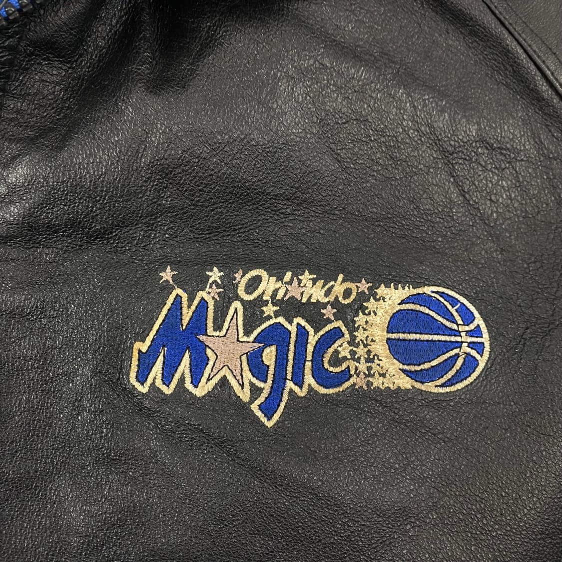 90s 프로플레이어 NBA 올랜도 매직 올드스쿨 리얼 레더 자켓 (103 상품이미지3
