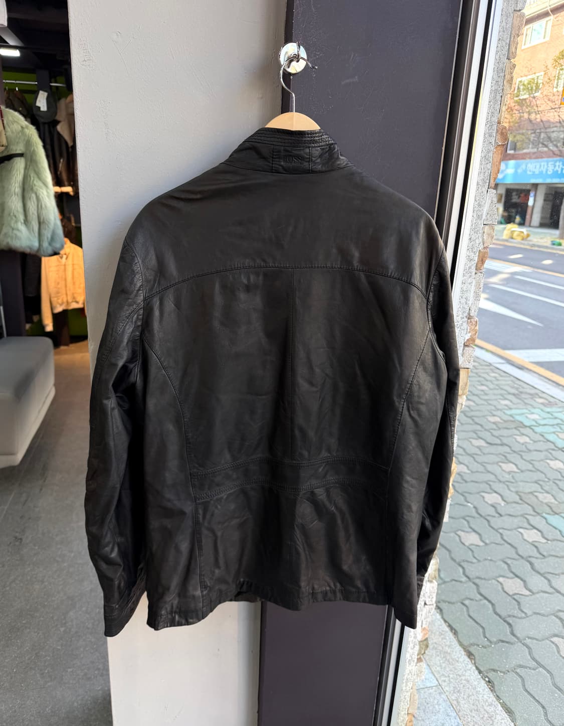 52/ 휴고보스 신형 블랙라벨 양가죽 패디드 자켓 상품이미지8