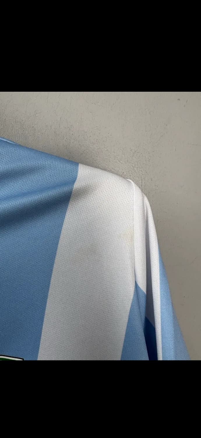 마틴로즈 트위스트 숏슬리브 풋볼탑 화이트 라이트블루 스트라이프 H1977 상품이미지7