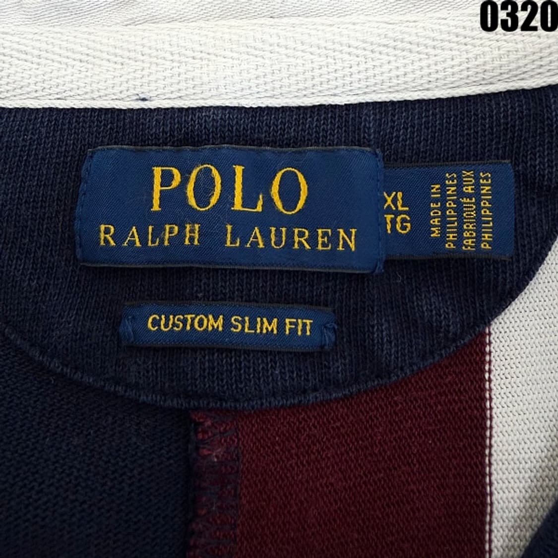 폴로 랄프로렌 커스텀 슬림핏 럭비 럭비티 긴팔 XL 0320 상품이미지4