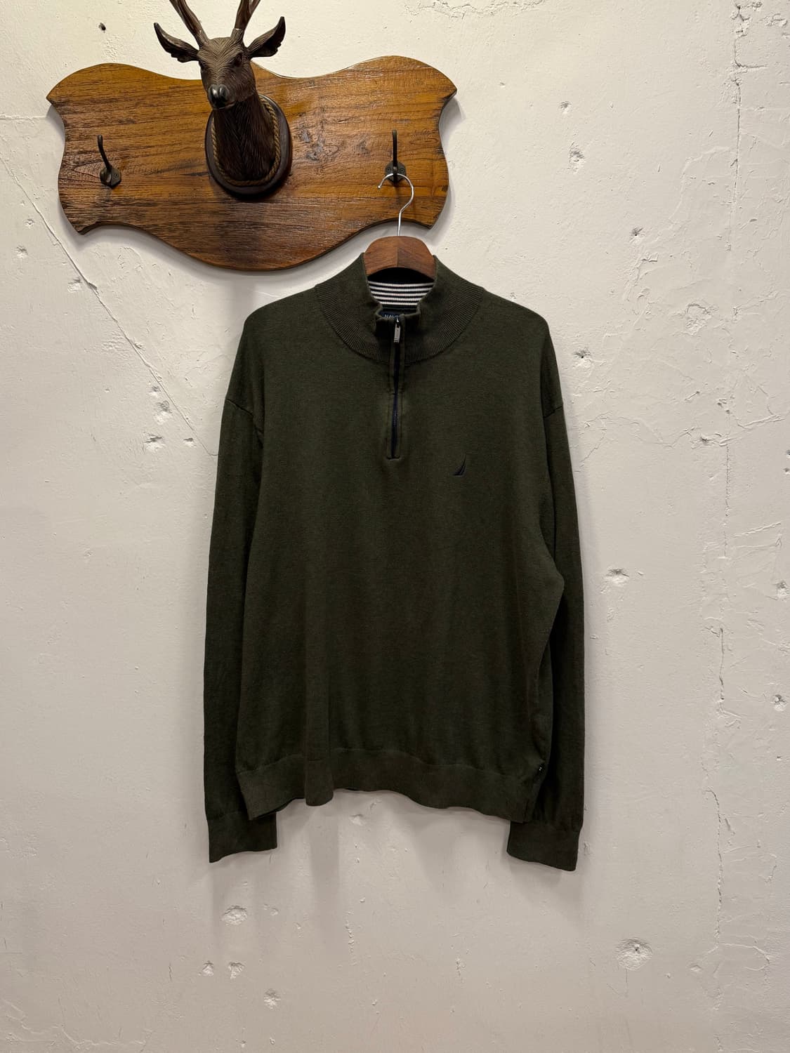 XXL) Nautica NAVTECH Quarter-Zip Mock Ne 상품이미지2