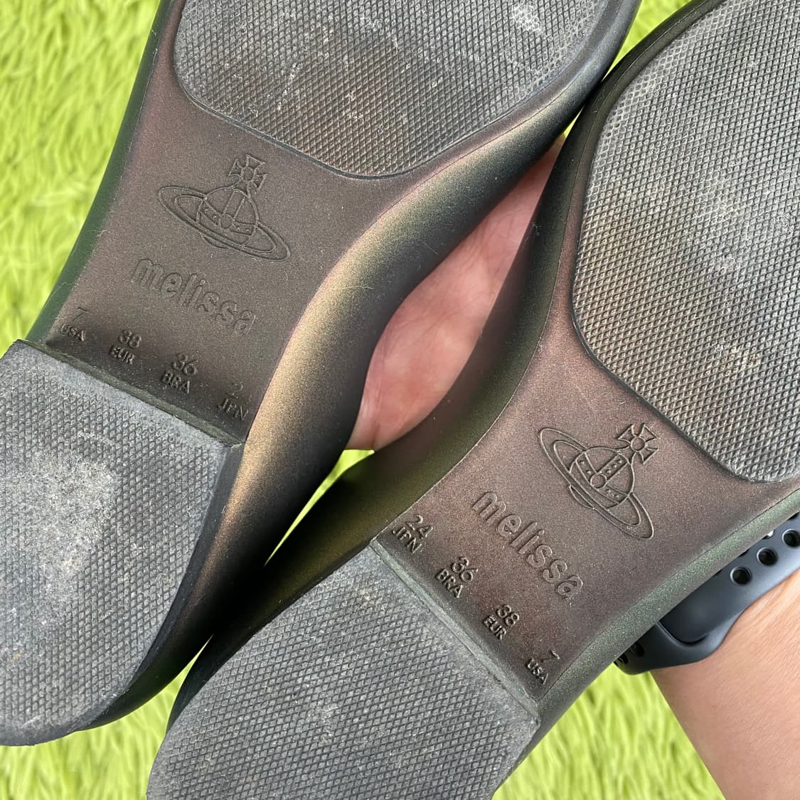 비비안 웨스트우드 앵글로매니아 멜리사 3-strap 젤리 발레 플랫 상품이미지7