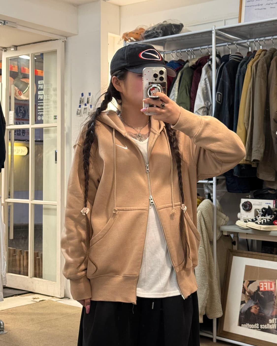 나이키 신형 여성 2way 후드집업 상품이미지2