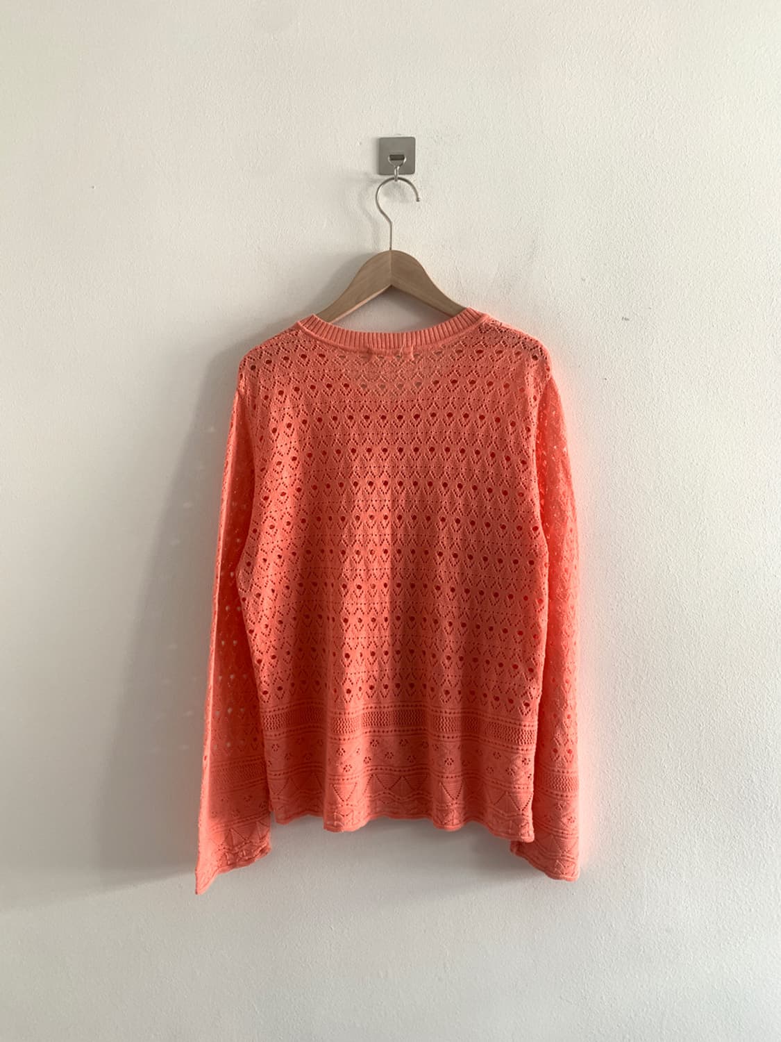 Vintage Punching Orange Knit Cardigan 상품이미지5