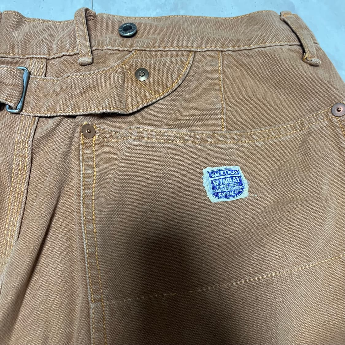 KAPITAL 캐피탈 더블니 워크팬츠 덕캔버스 2 상품이미지5