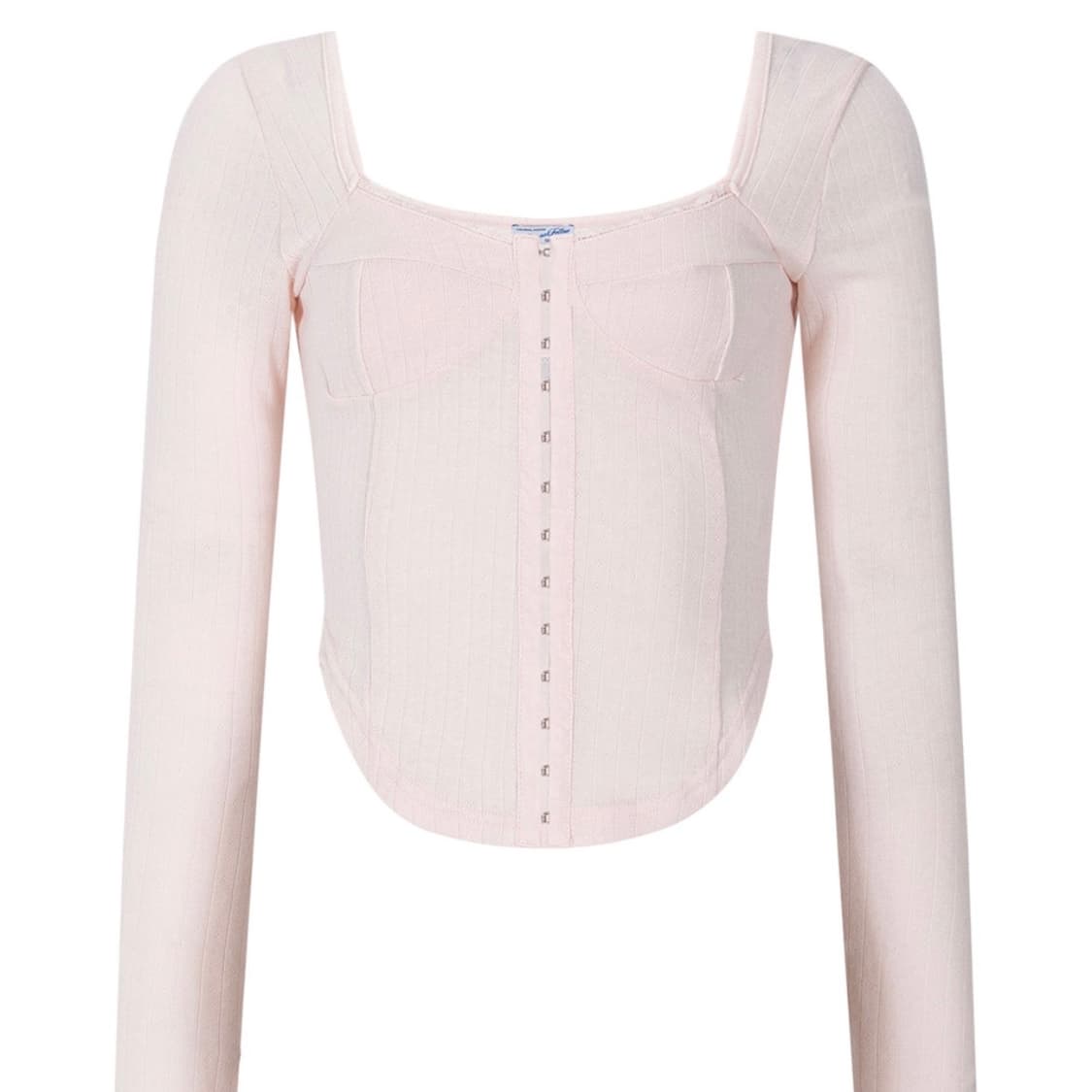 플리즈노팔로우 joan corset long sleeve top pink 상품이미지2