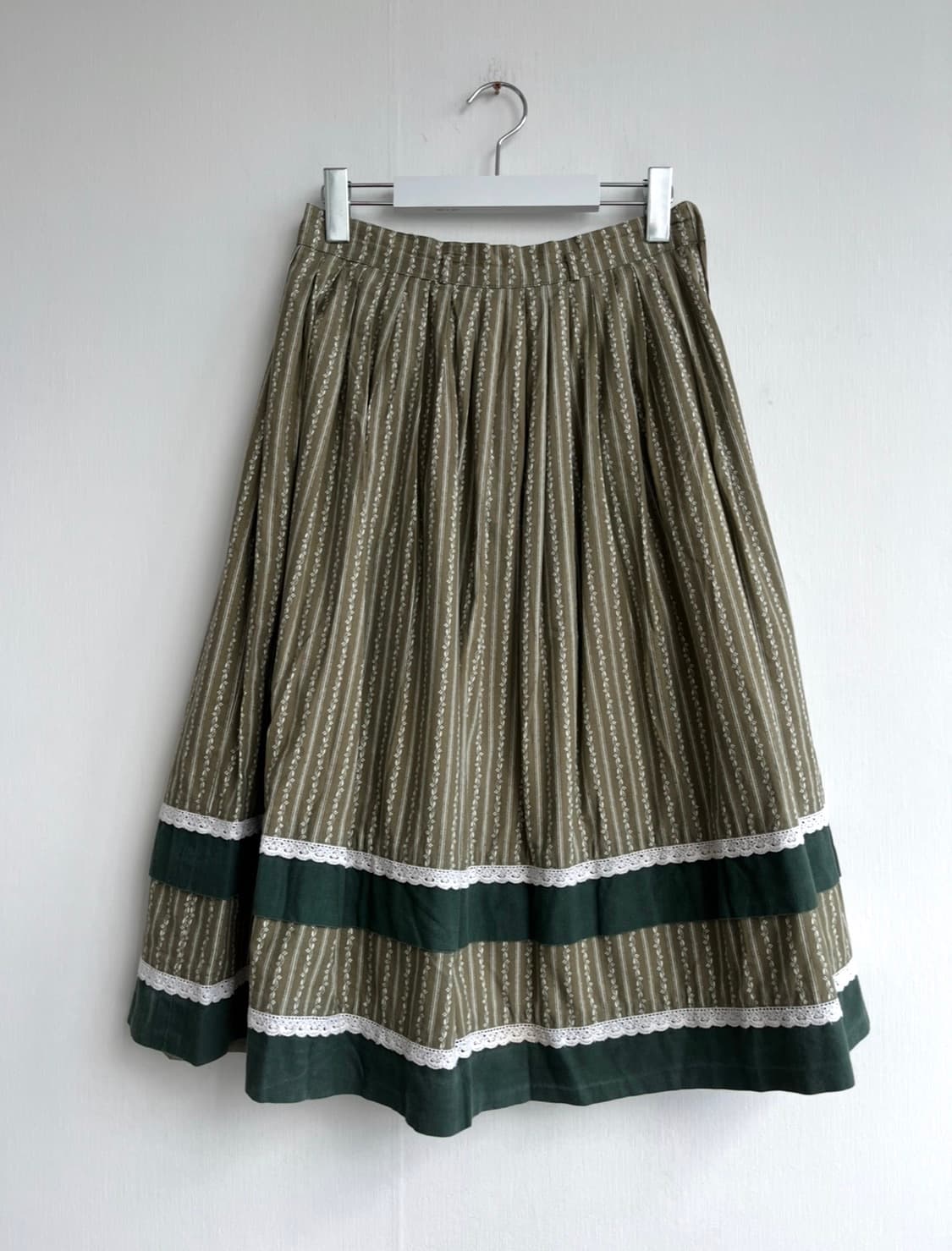 Almhorn 스트라이프 트라흐텐 코튼 스커트 상품이미지1