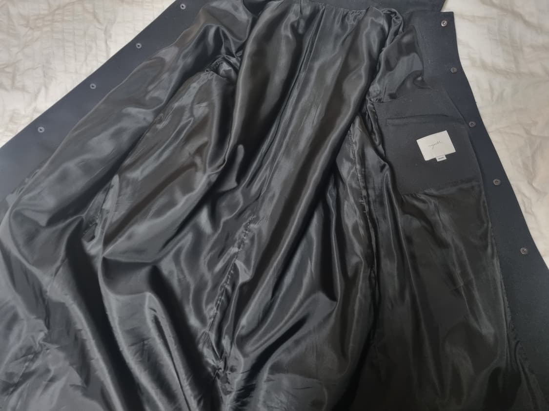 (m) 유스 24ss 스냅 싱글코트 블랙 상품이미지3