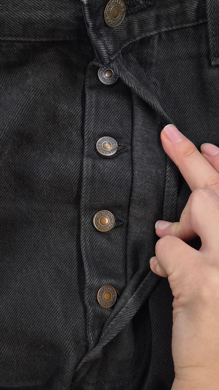 [36] 리바이스 501 95년생산 USA 블랙진  19.9 상품이미지4