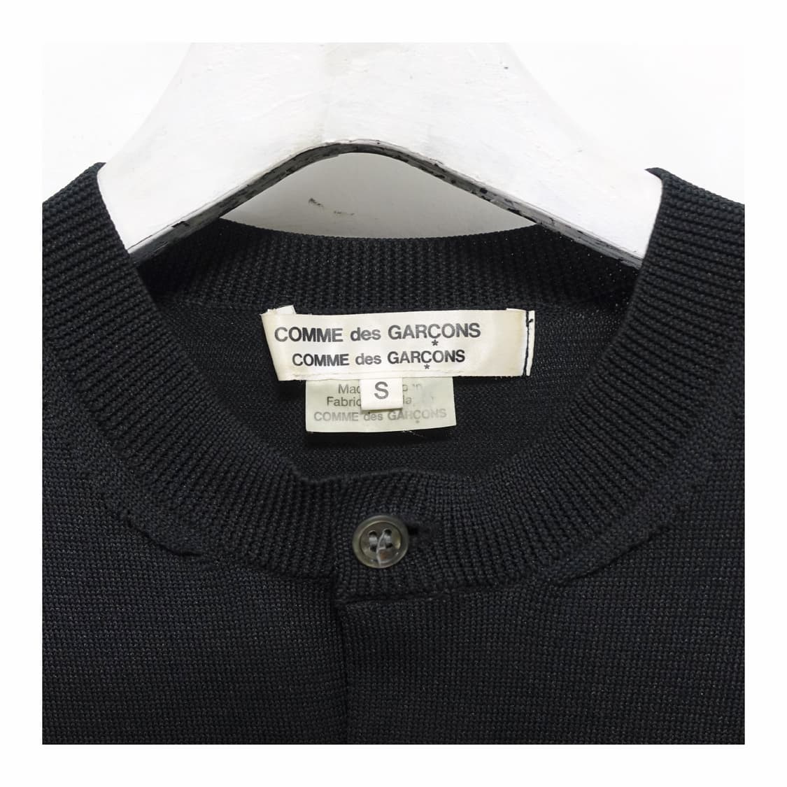 COMMEDESGARCONS 꼼데가르송 하프 슬리브리스 니트 가디건 나시 상품이미지6