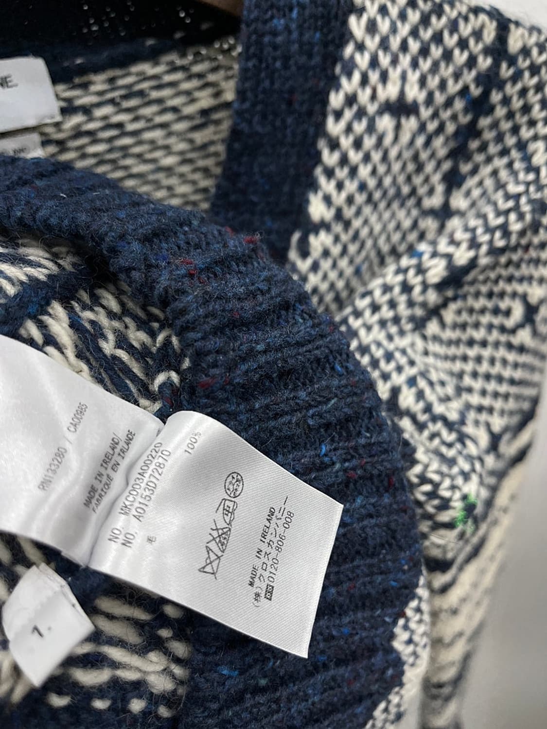 여) 톰브라운 페어아일 울 가디건  상품이미지7