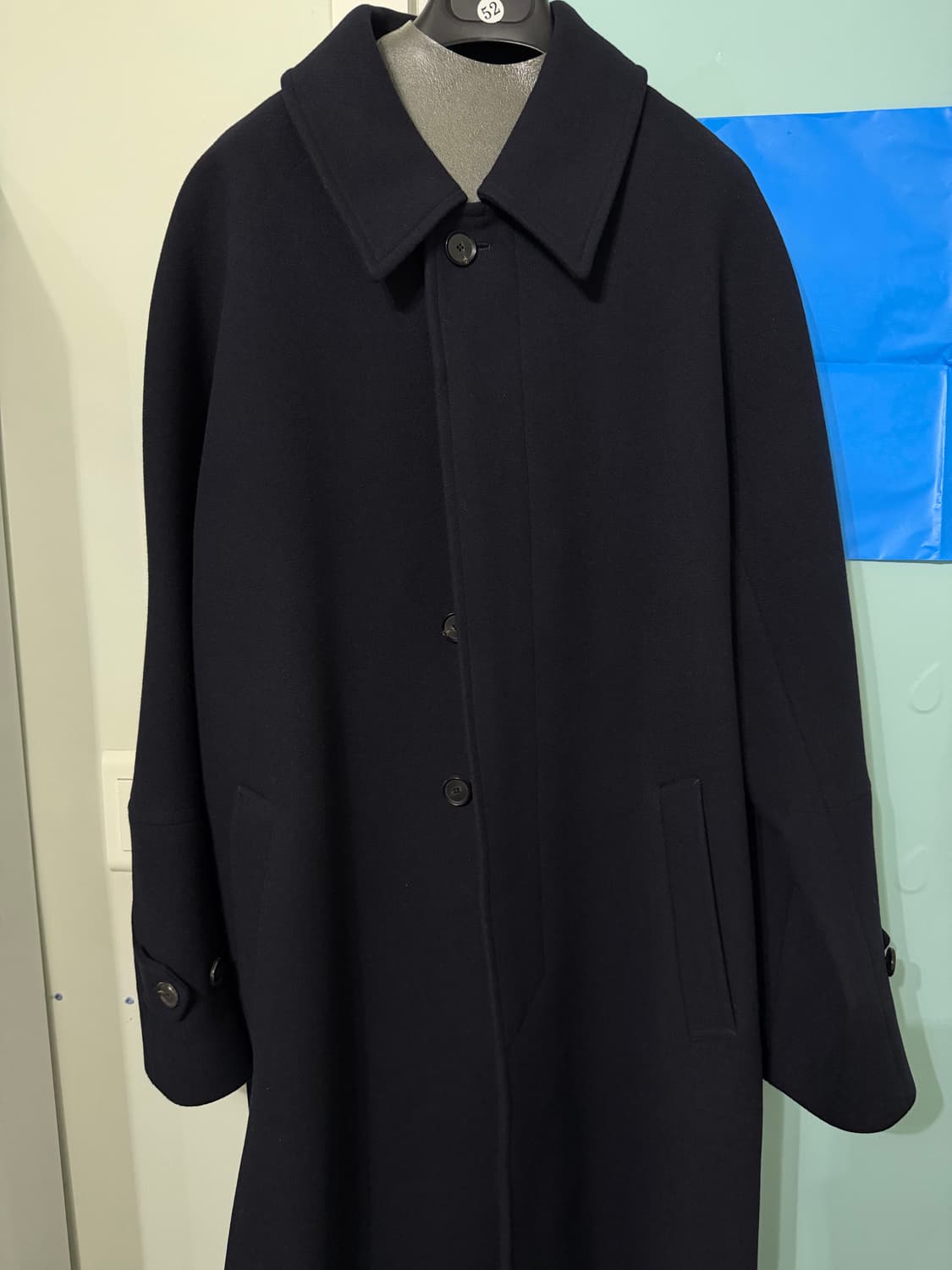 [52] 마마가리 수티앵 발마칸 코트 다크네이비 상품이미지3