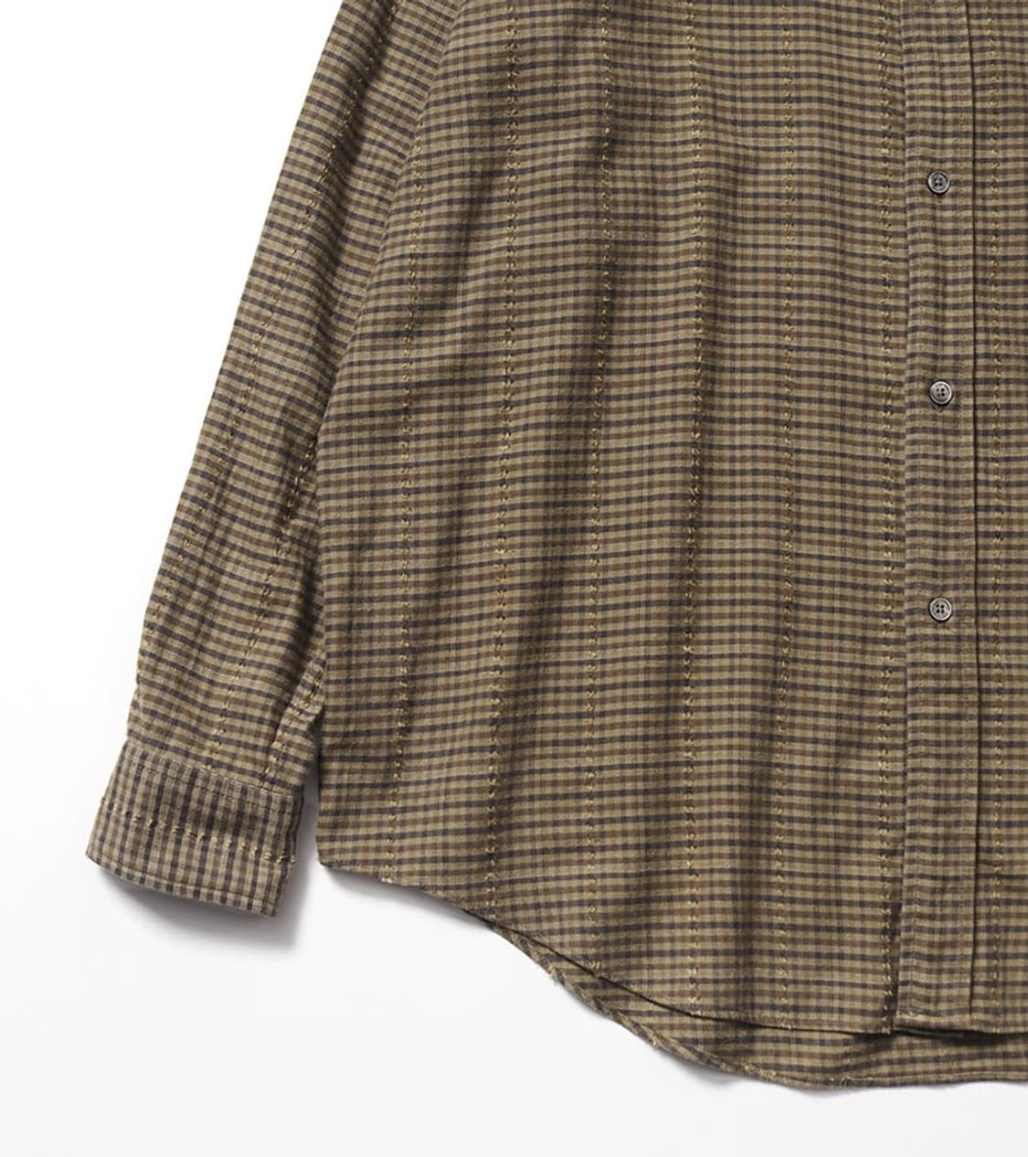 BEAMS - EASY FIT DOBBY CHECK SHIRT 상품이미지5