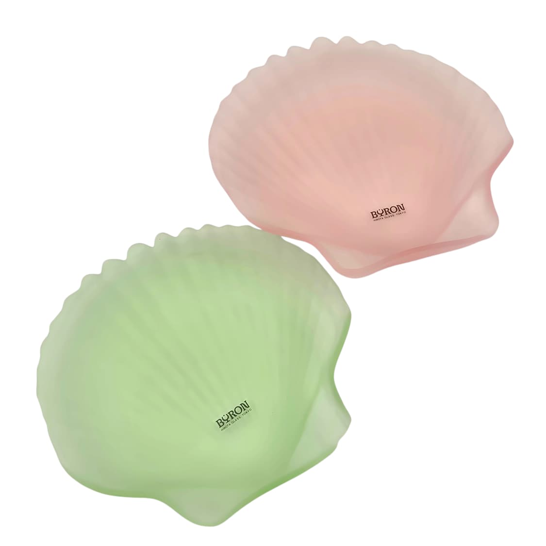 80s 히로타 핸드블로운 마블 조개 접시 트레이 1p 상품이미지6