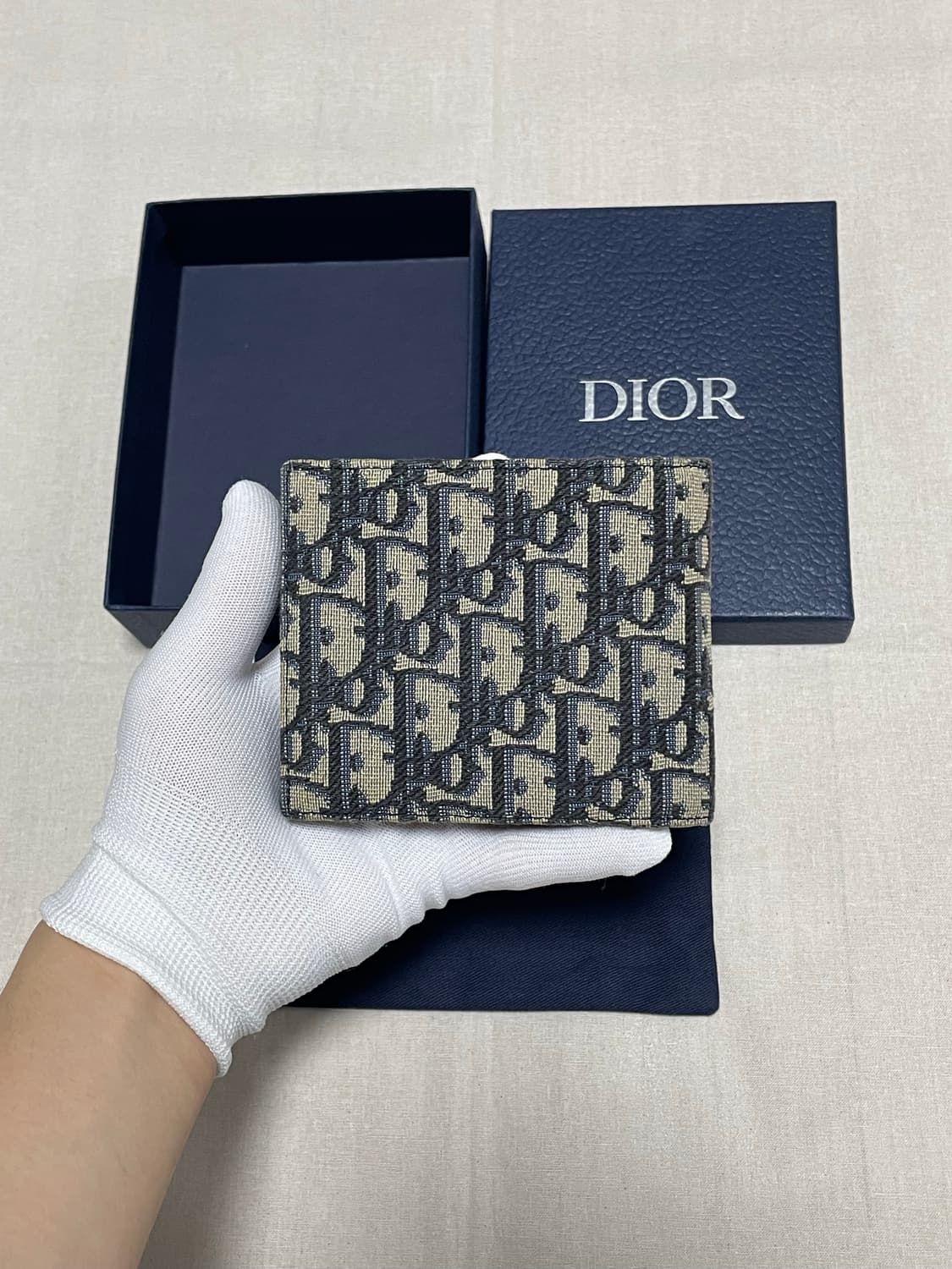 디올 오블리크 자카드 반지갑 [os] 상품이미지2