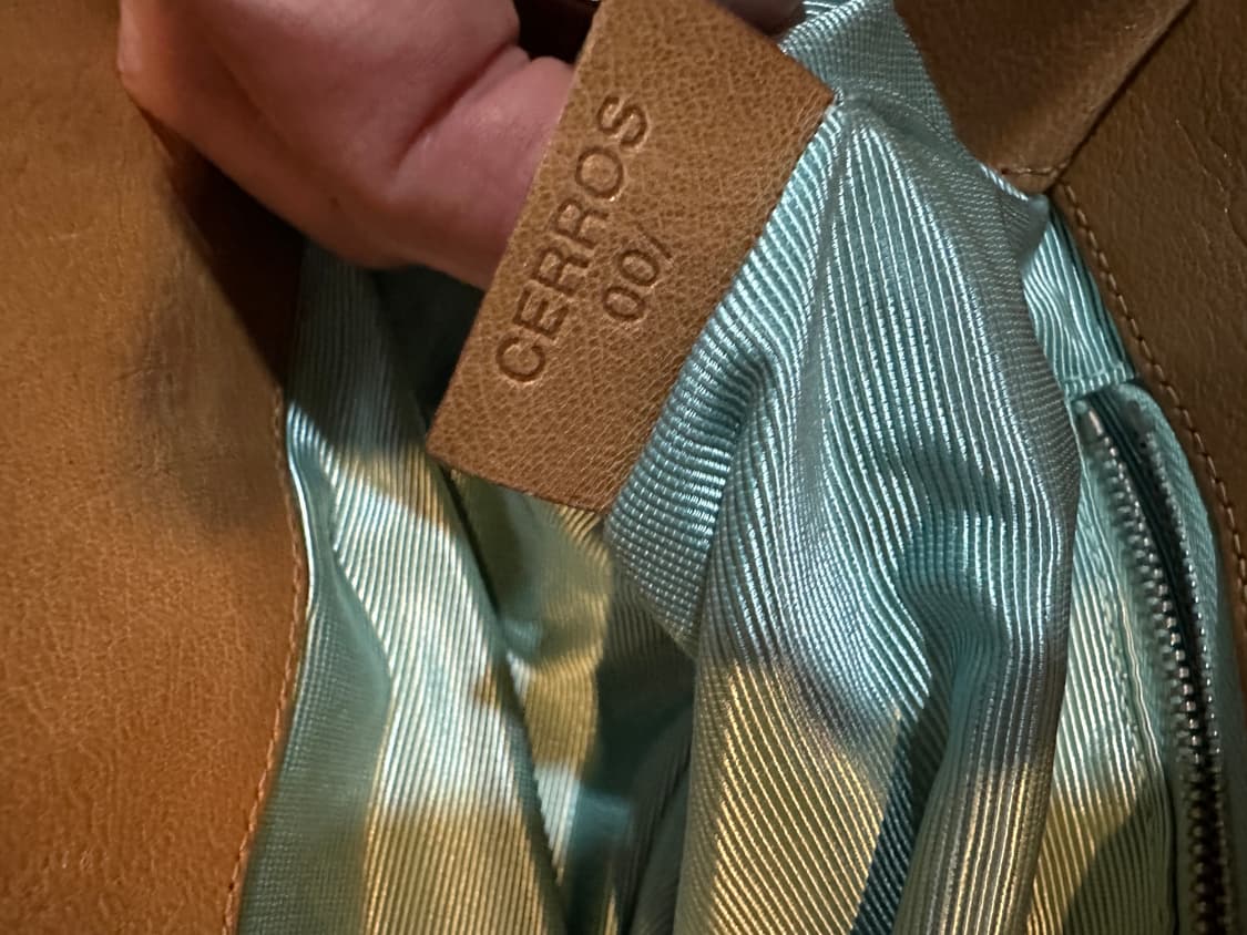 발리 레더 체인숄더백 카멜 상품이미지4