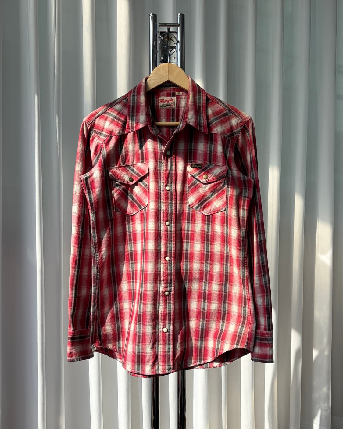 [M]랭글러 Wrangler JPN 플레이드 웨스턴 셔츠 상품이미지2