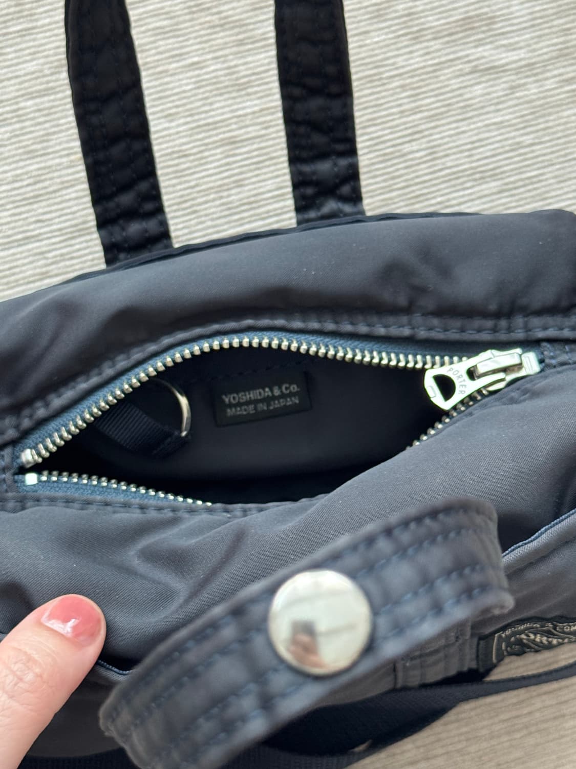 포터 미니 보스턴백 네이비 상품이미지6