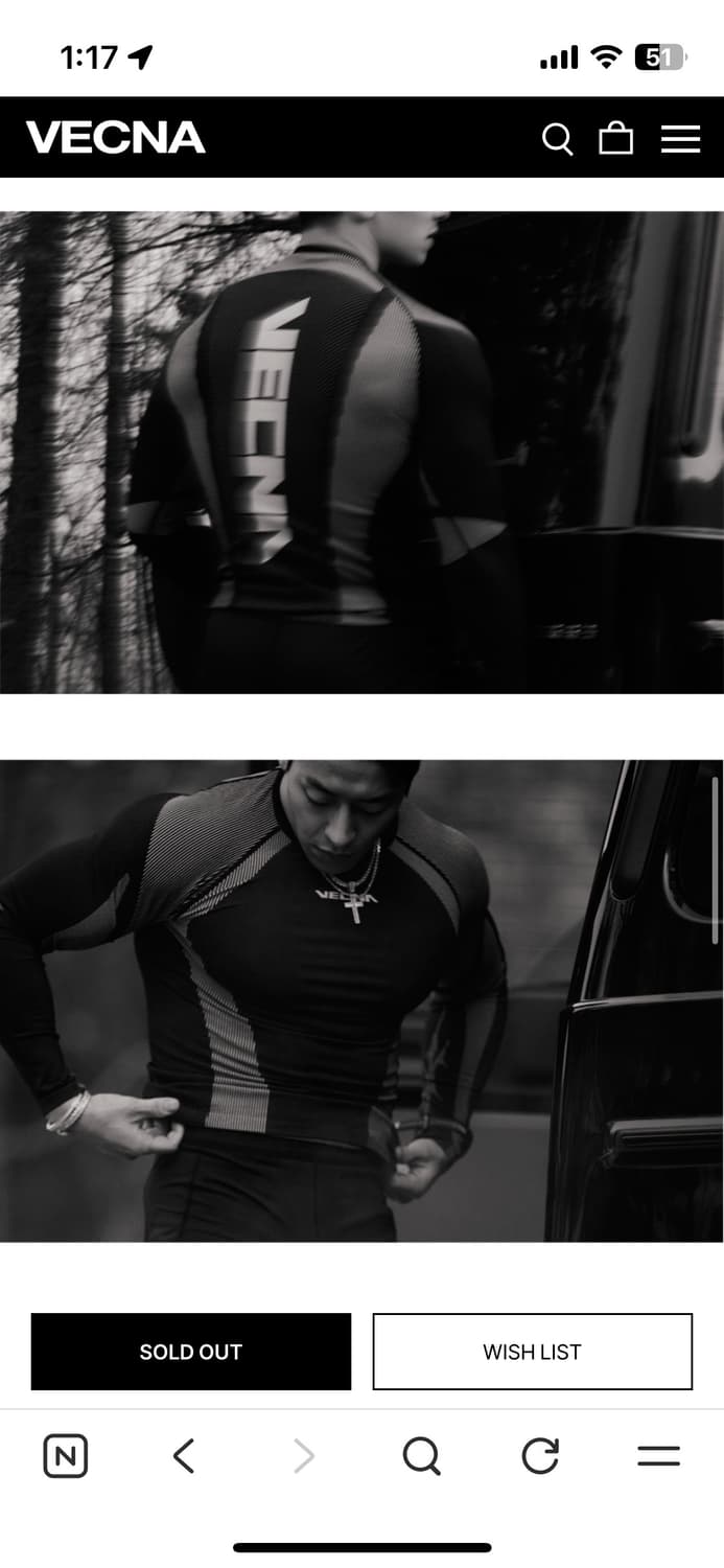 베크나 심리스 컴프레션 티 M 상품이미지2