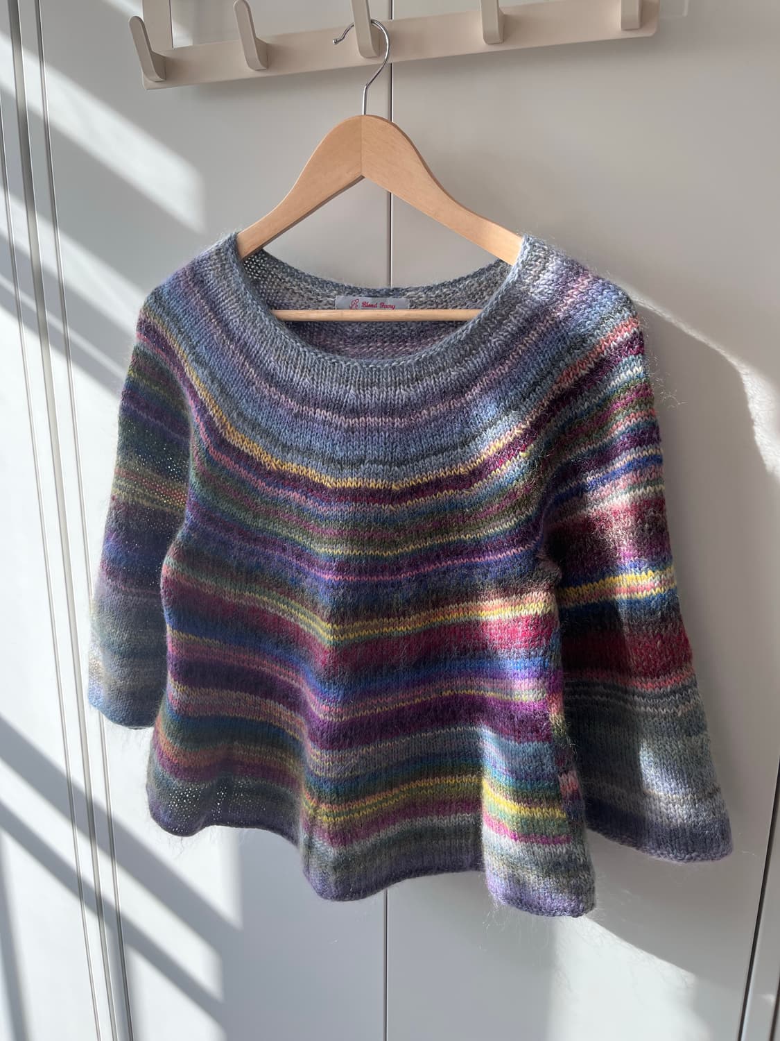 Blond jaery 무지개 플레어 울니트 상품이미지7