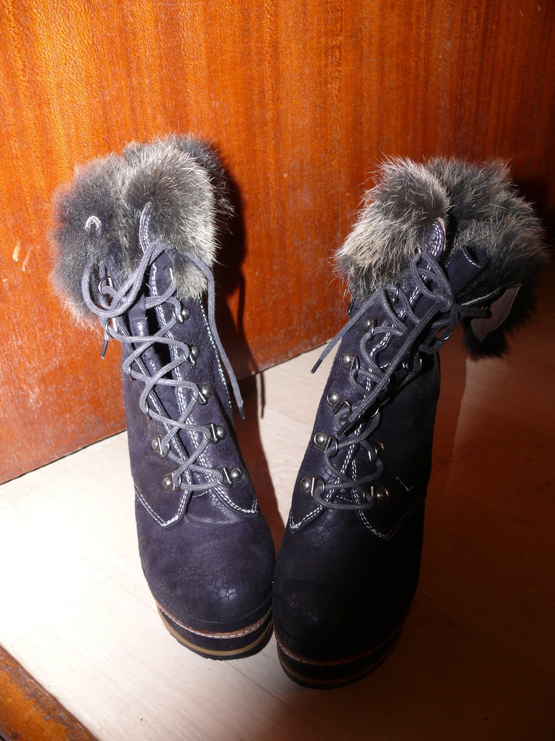 lether fur fur boots 상품이미지3