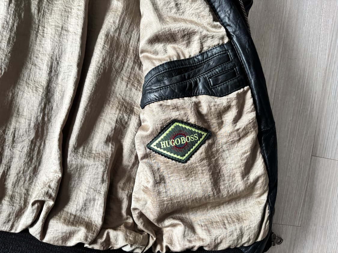 80s 휴고보스 레더자켓 상품이미지2