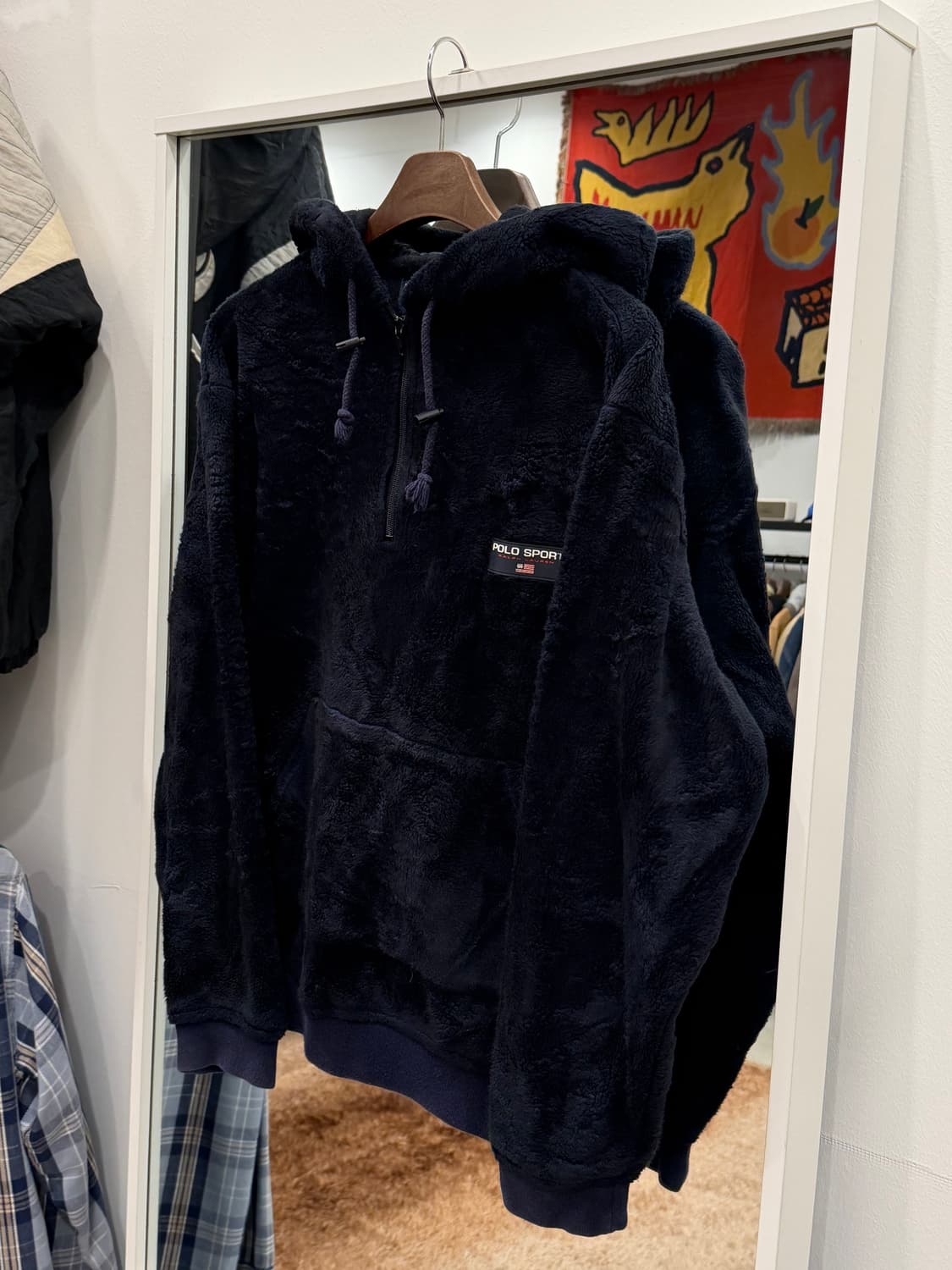 90s Polo Sport 폴로 스포츠 플리스 풀오버 후드 (USA) 상품이미지1