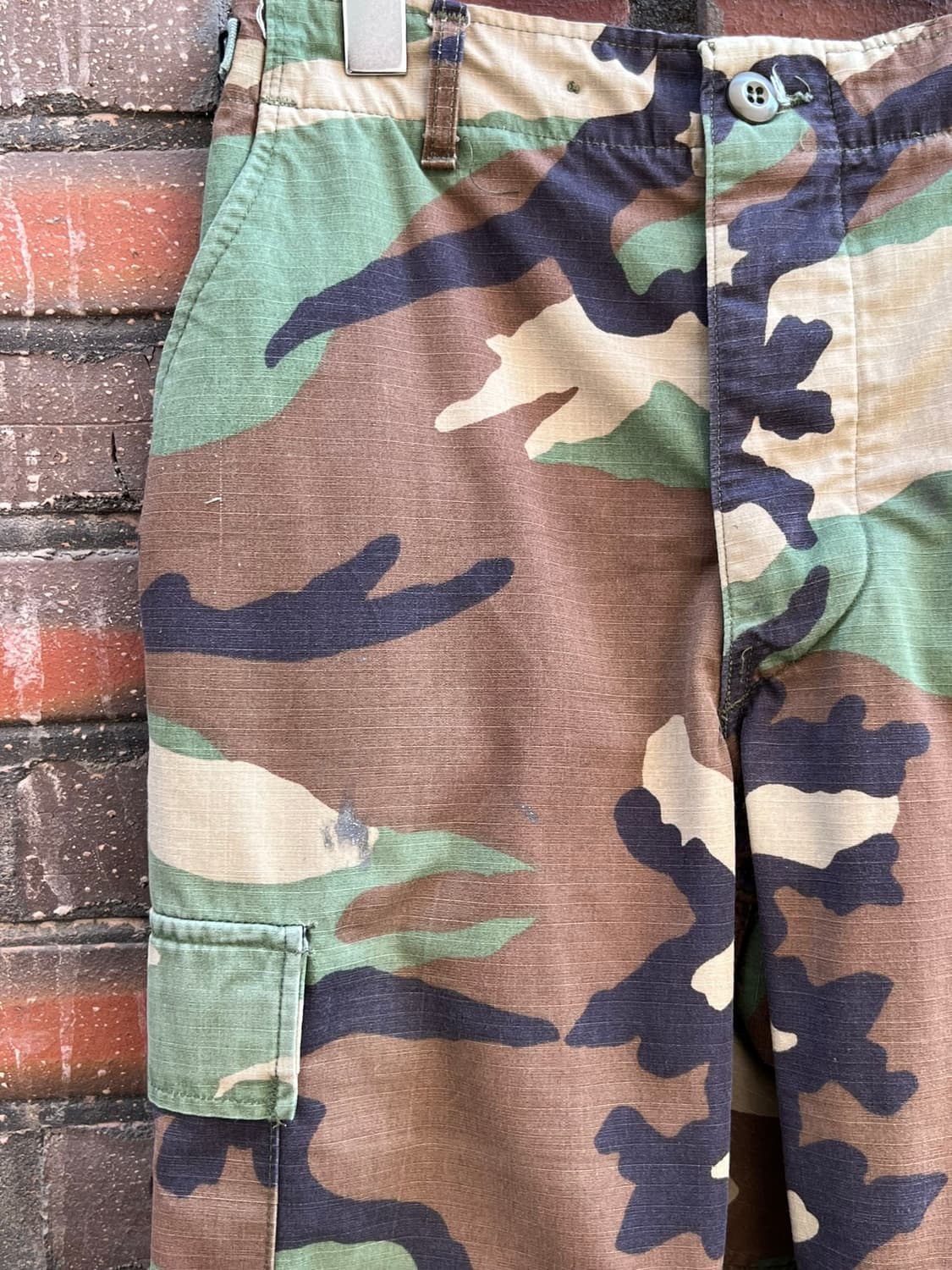 90's [31] 미군 우드랜드 BDU 카고 카모 팬츠 스몰 레귤러 상품이미지3