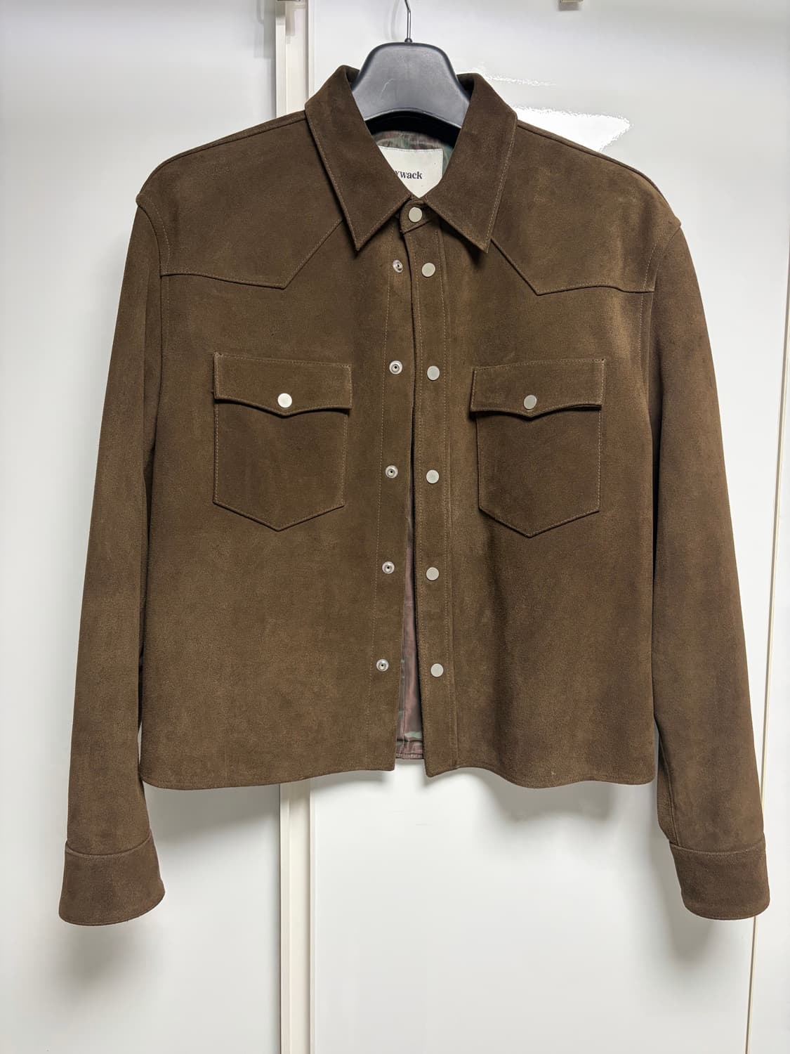 토니웩 스웨이드 크롭 웨스턴 자켓 올리브 브라운 L사이즈 상품이미지2