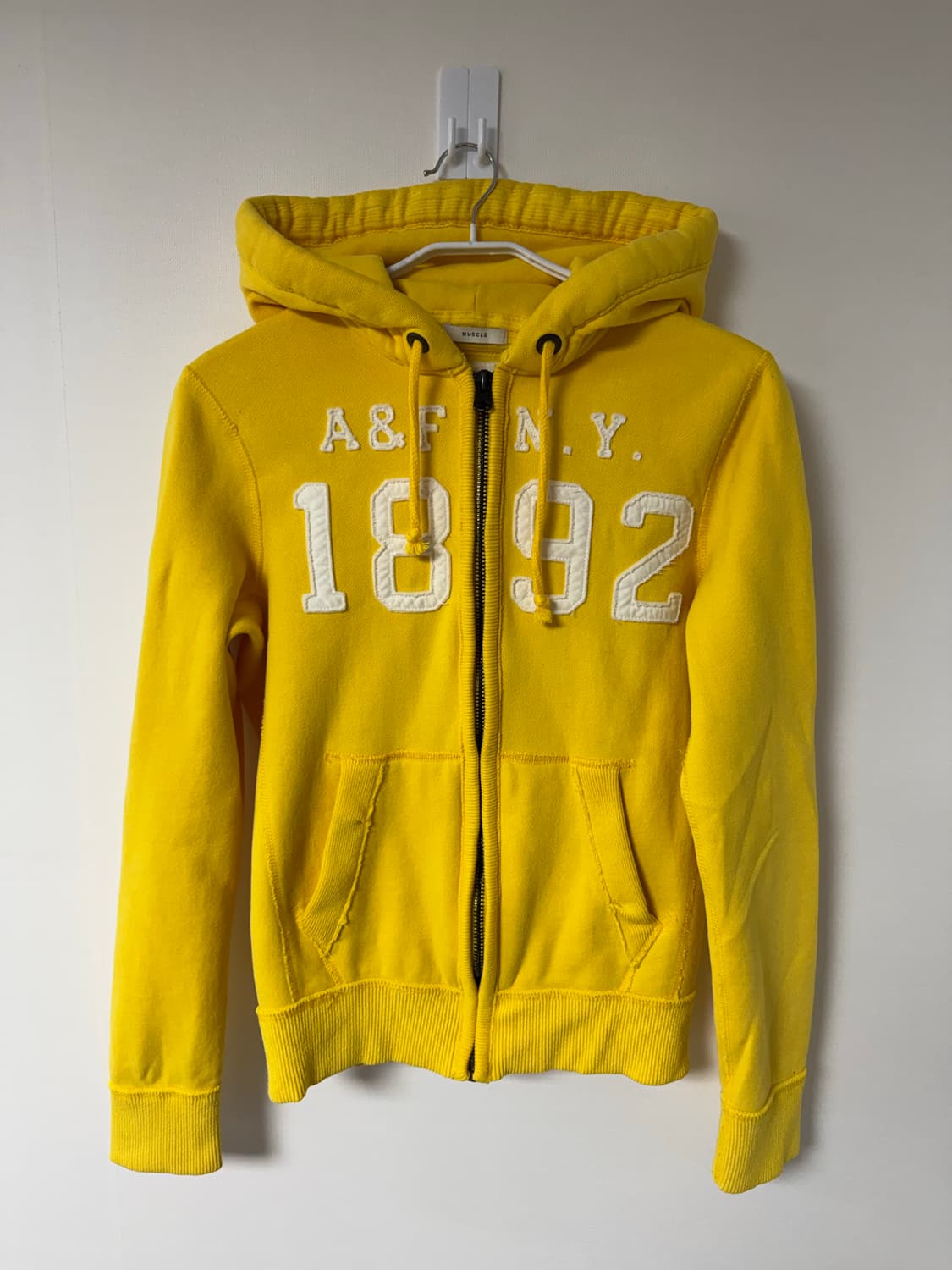 S) 아베크롬비 옐로우 후드집업 상품이미지1