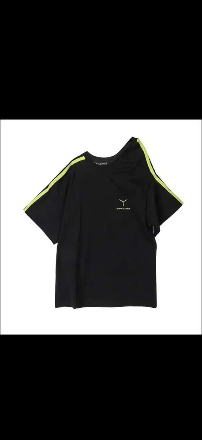  와이프로젝트  Y/PROJECT Y LOGO C클립 숄더 반팔티 상품이미지1