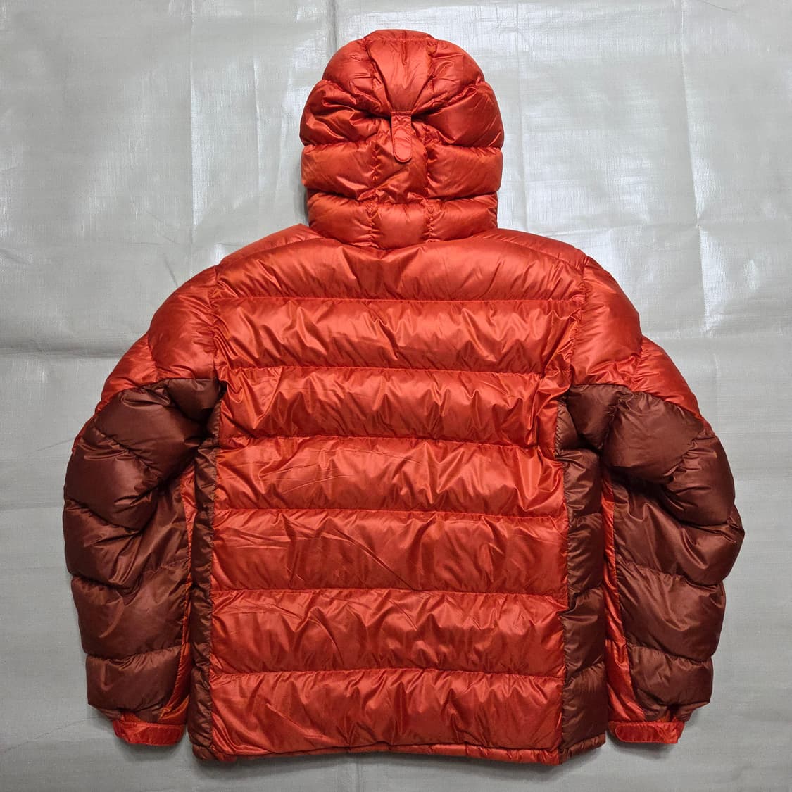 몽벨 알파인 다운 패딩 오렌지 XL 상품이미지6