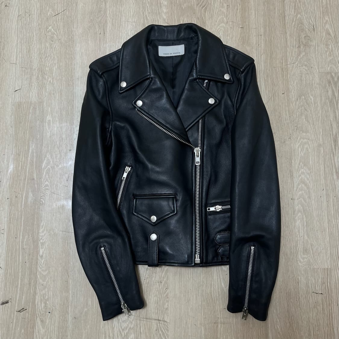 보이스 오브 보이스 여성 양가죽 더블 라이더 가죽자켓 82-94-160 상품이미지1