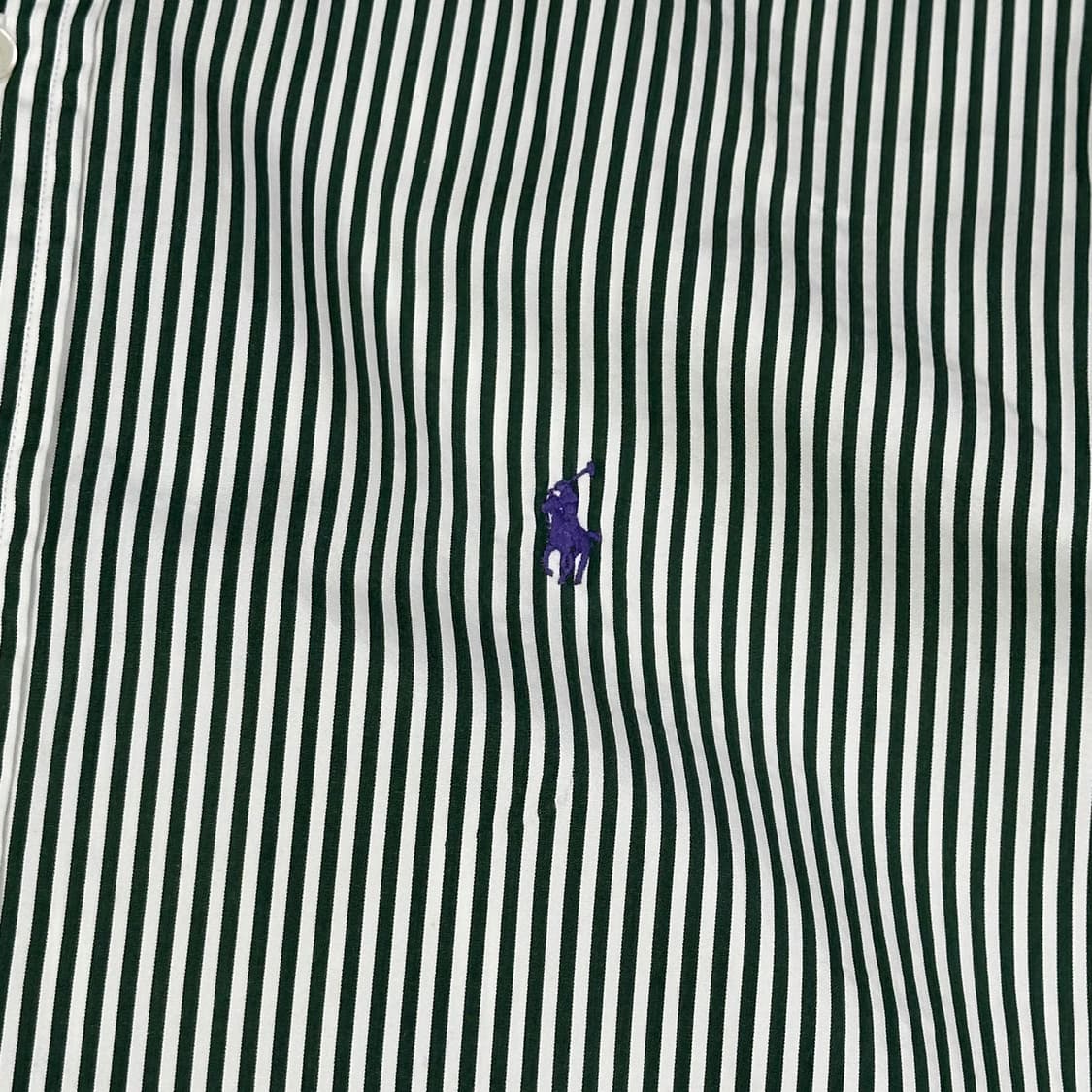 폴로 랄프로렌 커스텀핏 스트라이프 셔츠 그린 2XL 상품이미지3