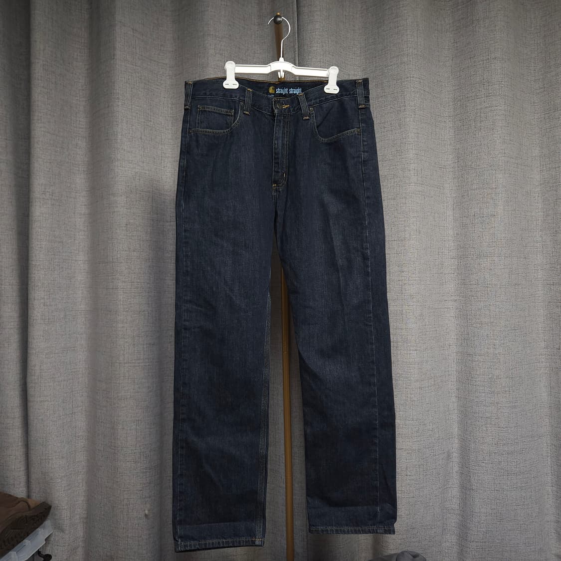 36/32 ) 칼하트 스트레이트 진청 청바지 상품이미지5