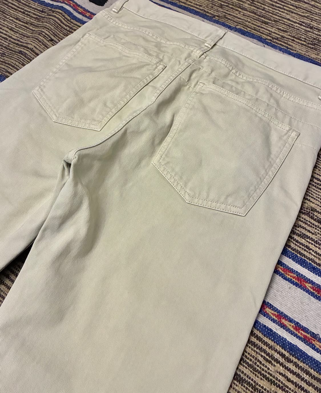 (48)LEMAIRE 르메르 에크루 스트레이트 데님팬츠 크림 상품이미지6