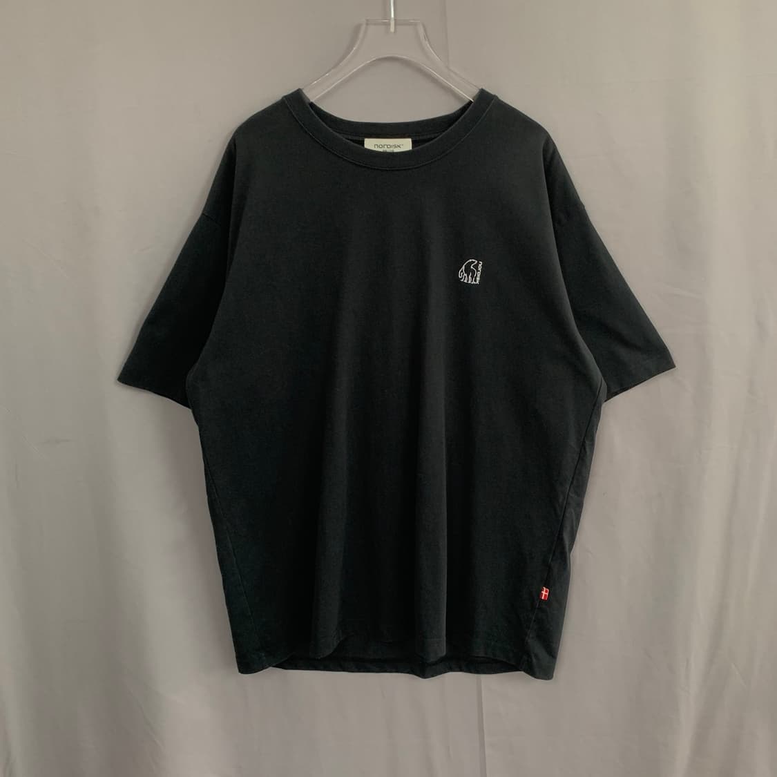XXL 노르디스크 유니 피싱 베어 프린팅 빅사이즈 반팔 티셔츠 상품이미지3