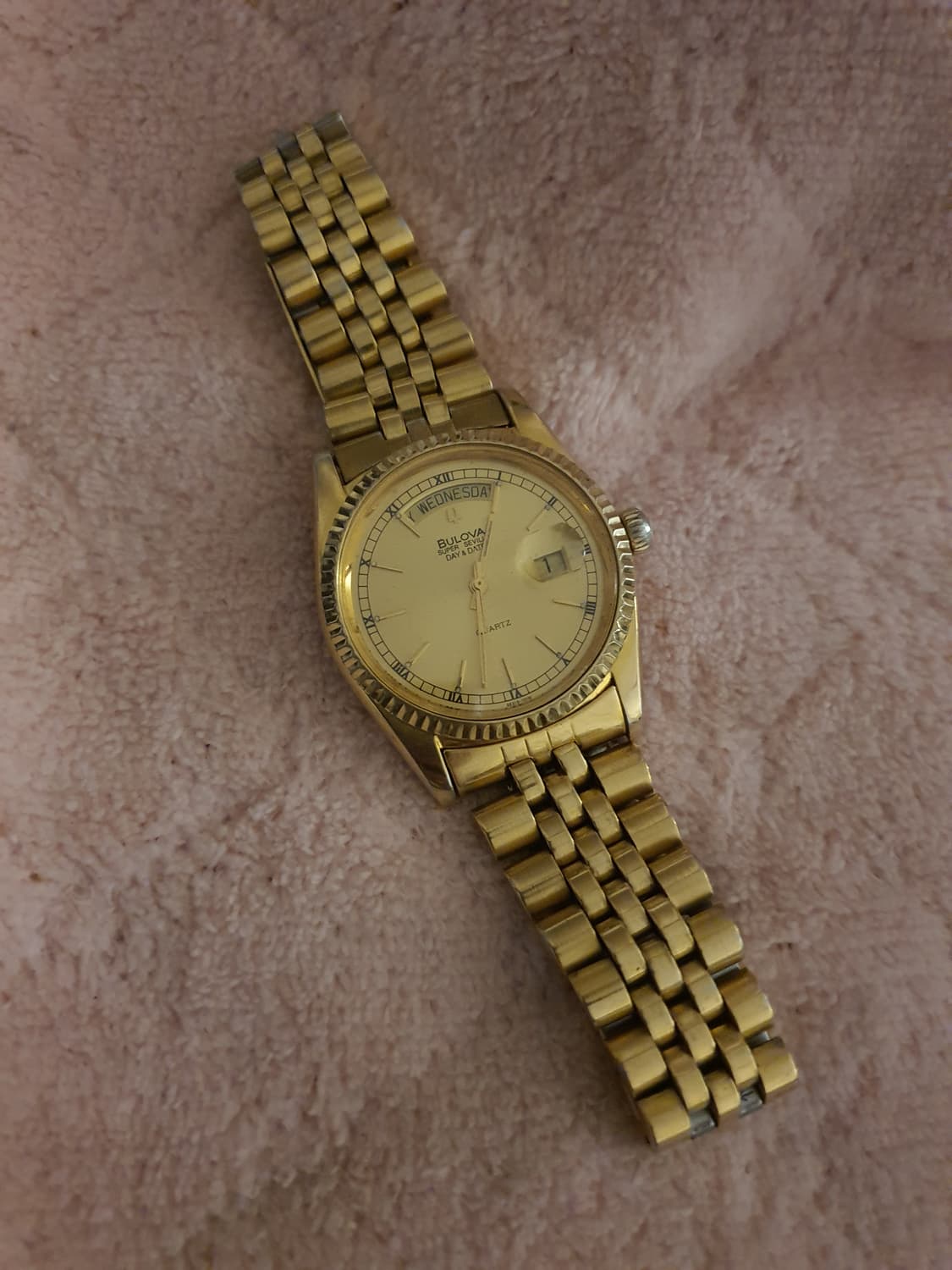 빈티지 부로바 슈퍼세빌 데이데이트 쿼츠  상품이미지1