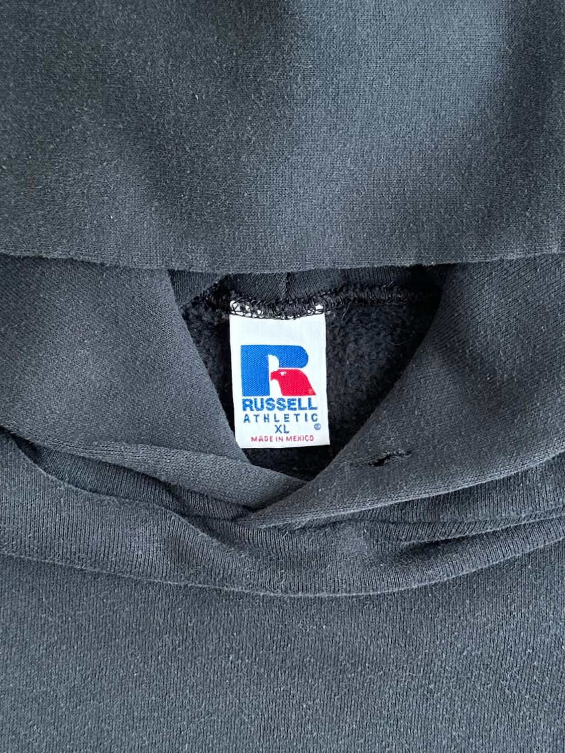 90s 빈티지 러셀 후드 블랙 XL 상품이미지6