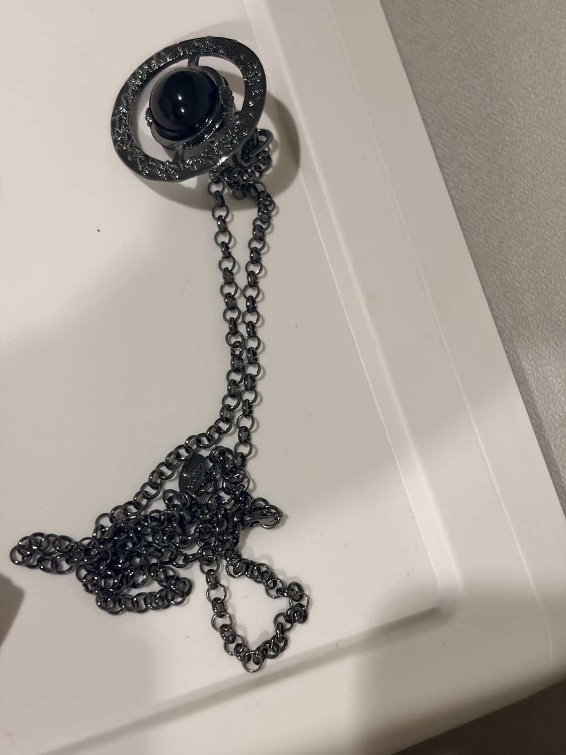 비비안웨스트우드 빅orb 블랙 목걸이 상품이미지1