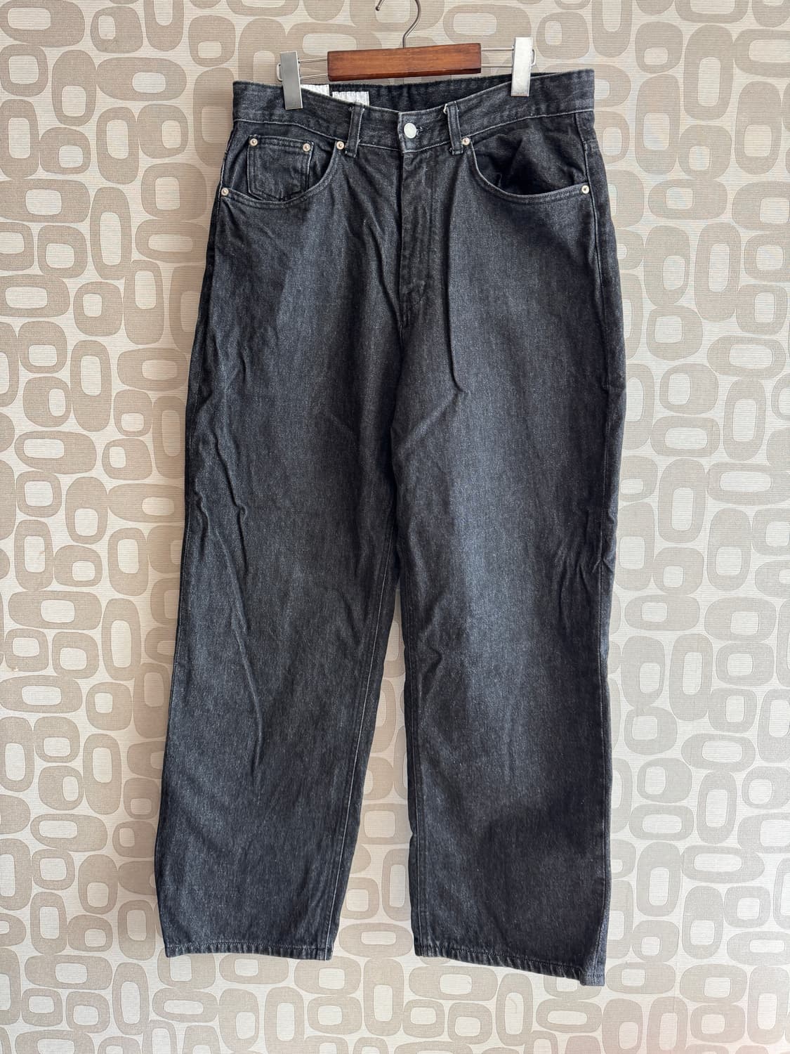 Youth 유스 Wide Denim 와이드 데님 흑청 팬츠 바지 L 상품이미지1