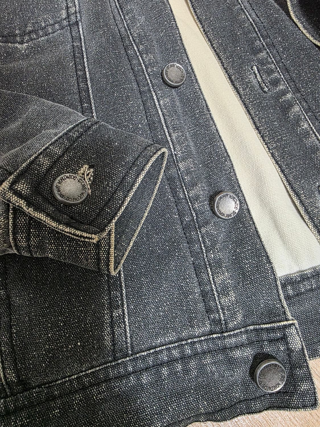 스투시 후면프린팅 트러커 자켓 S 상품이미지8