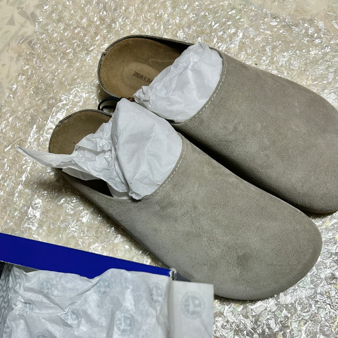 자라홈 미니멀 레더 클로그 - 그레이 38(245) 상품이미지4