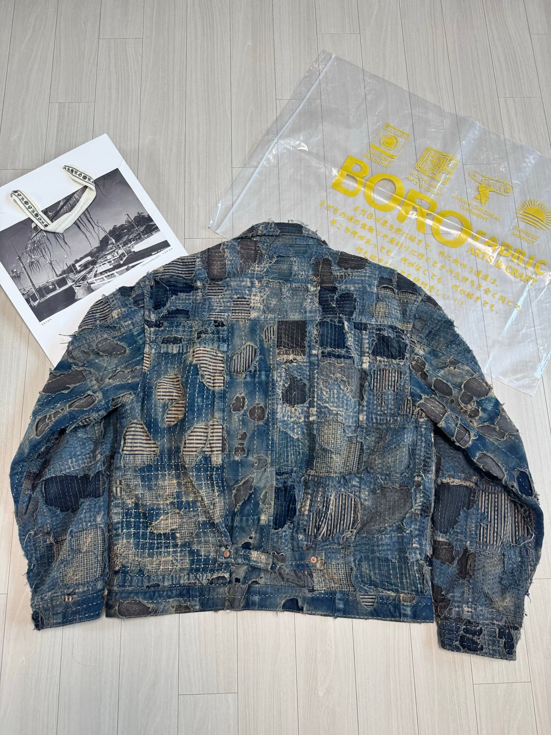 캐피탈 보로 1st 자켓 인디고 5사이즈 새상품 판매합니다. 상품이미지4