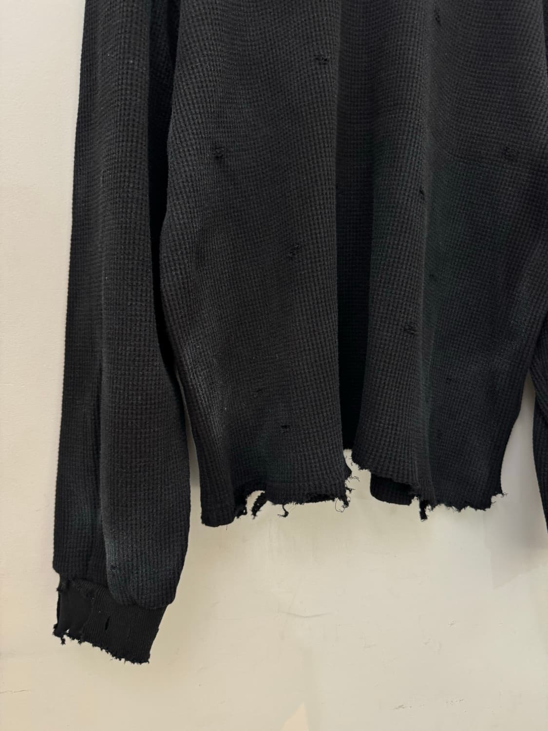 빈티지 와플 긴팔 상품이미지4